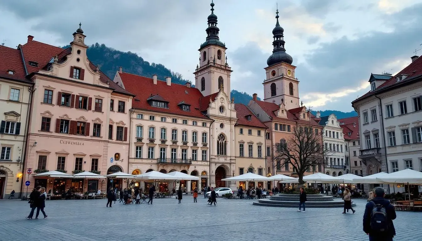 Filming in Brașov with Carpathian Mountains backdrop